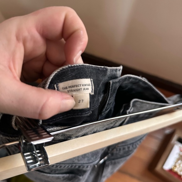 Madewell straight leg distressed grey denim - Picture 4 of 4